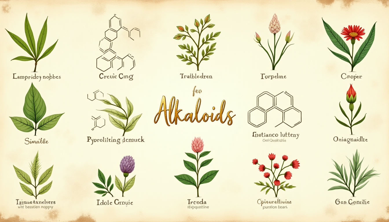 Classification of alkaloids by ring structure