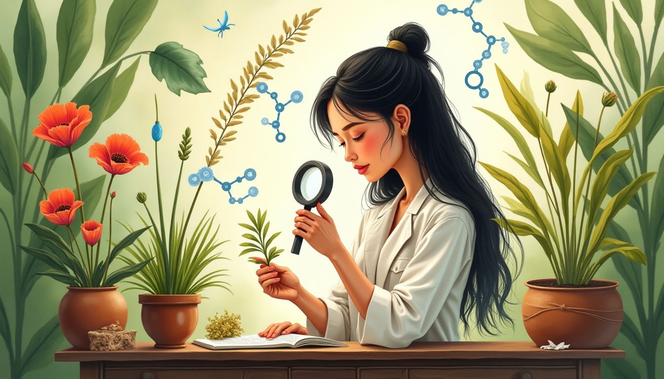 Alkaloid molecular structures in plants