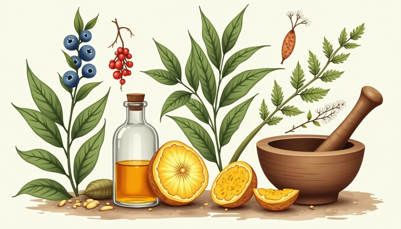 Berberine-containing medicinal plants